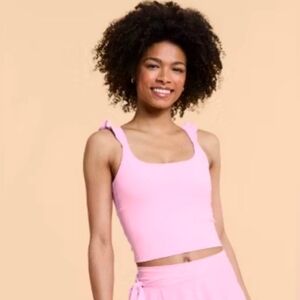 Blogilates Popflex Ruffle Tank Built In Sports Bra Plus
